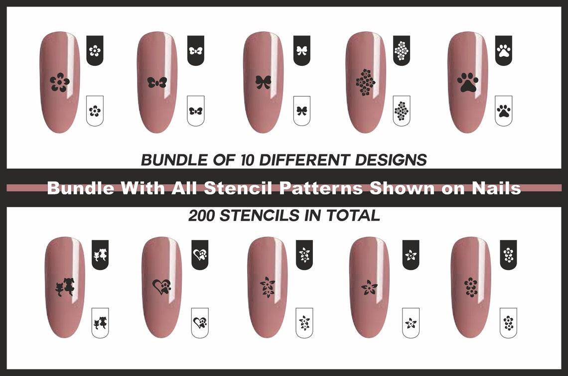 10. Nail Art Stencil and Stamp Templates - wide 6