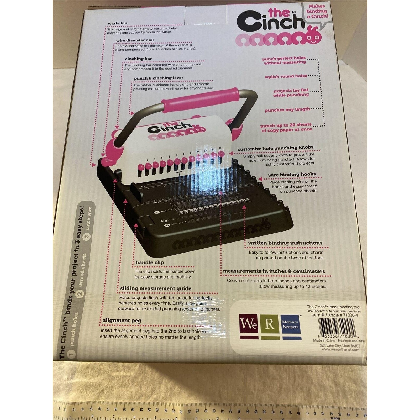 The Cinch Book Binding Tool We R Memory Keepers Round Hole Etsy