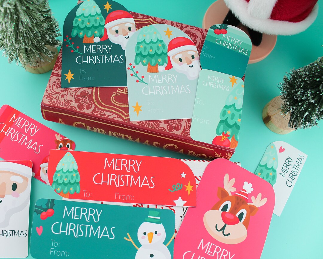 Christmas Gift Label Stickers Christmas Stickers Christmas Etsy