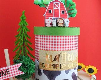 Farm Theme Can Pringles - Farm Bday Birthday Party - Cow birthday - Farm Party Decor - Farm Animals - Cute Farm - Classic Farm Favors
