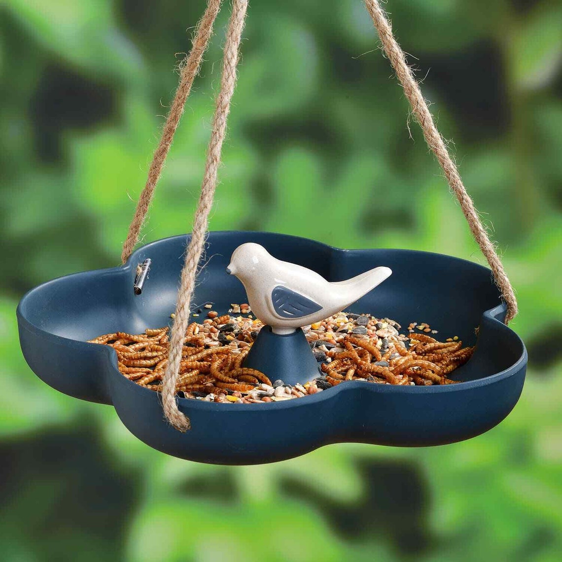 New Dark Blue/Green/Pink Bamboo Bird Feeder Ideal To Etsy