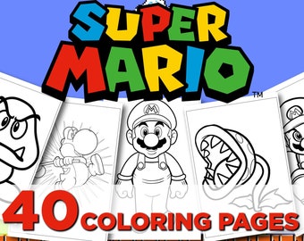 mario bros free printable coloring pages