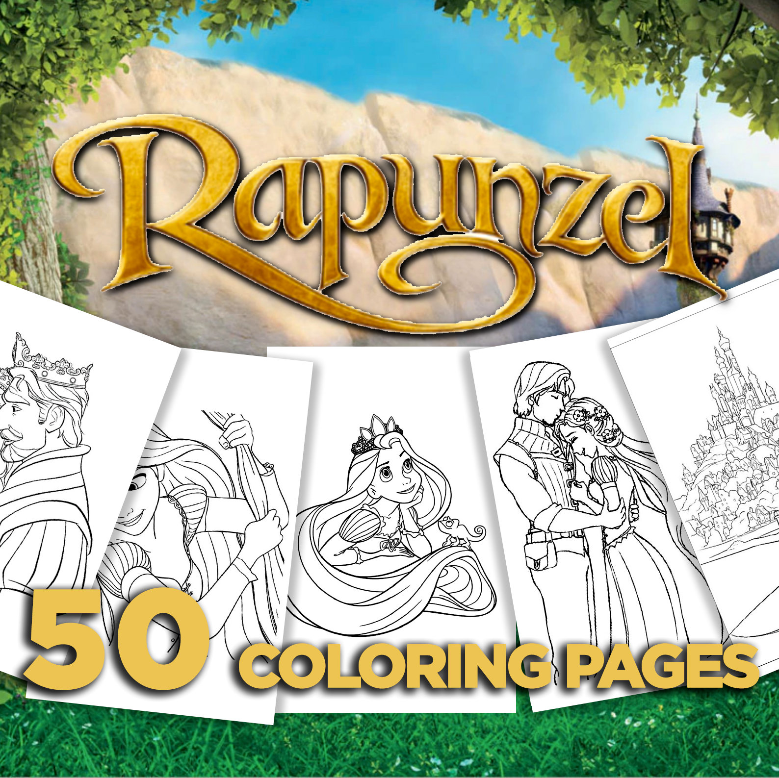 Coloring Pages Of Rapunzel