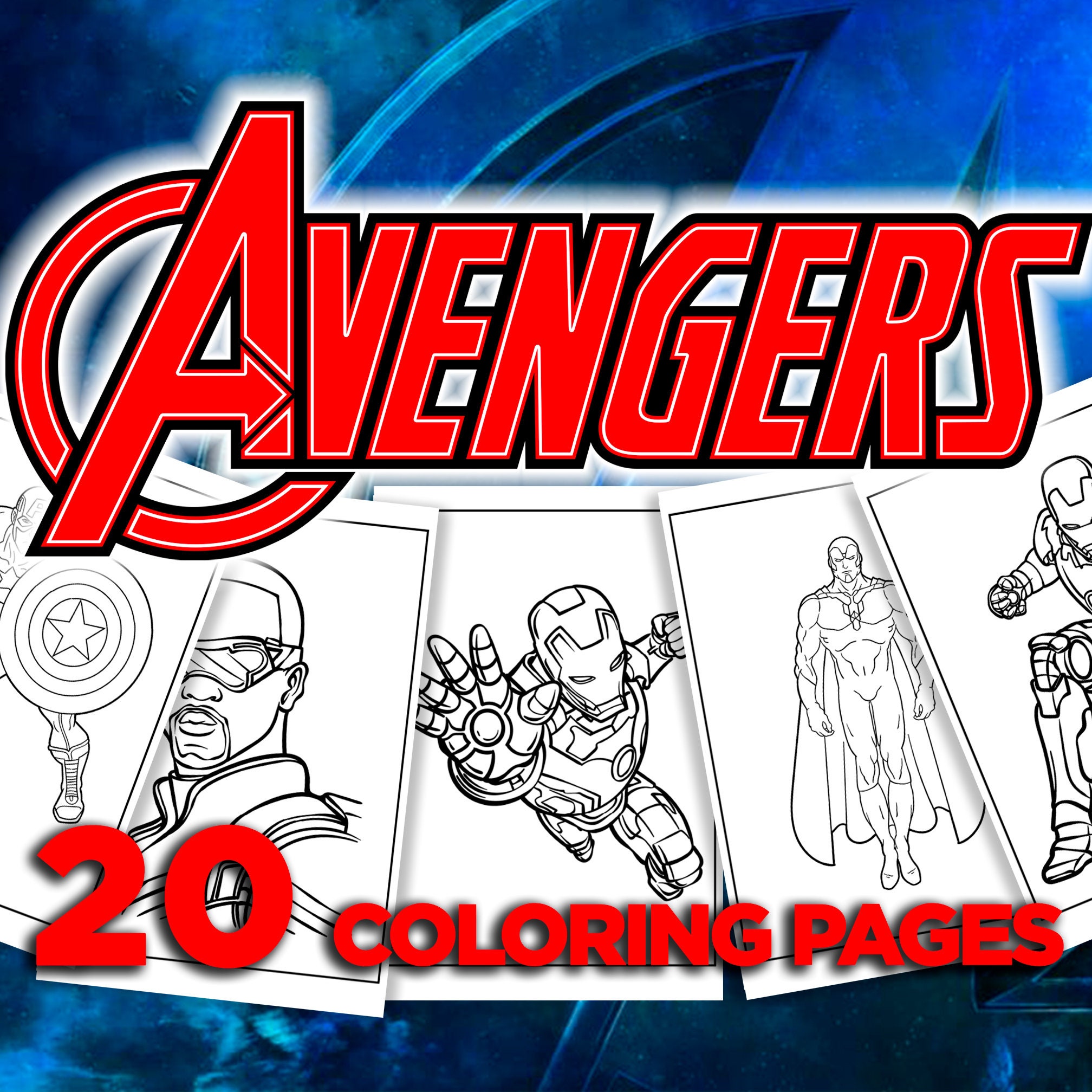 20+ Free Printable Avengers Coloring Pages - EverFreeColoring.com