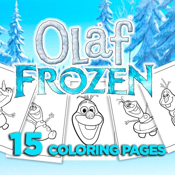 15 Olaf Frozen Coloring Pages. 15 Olaf of Frozen Printable Etsy