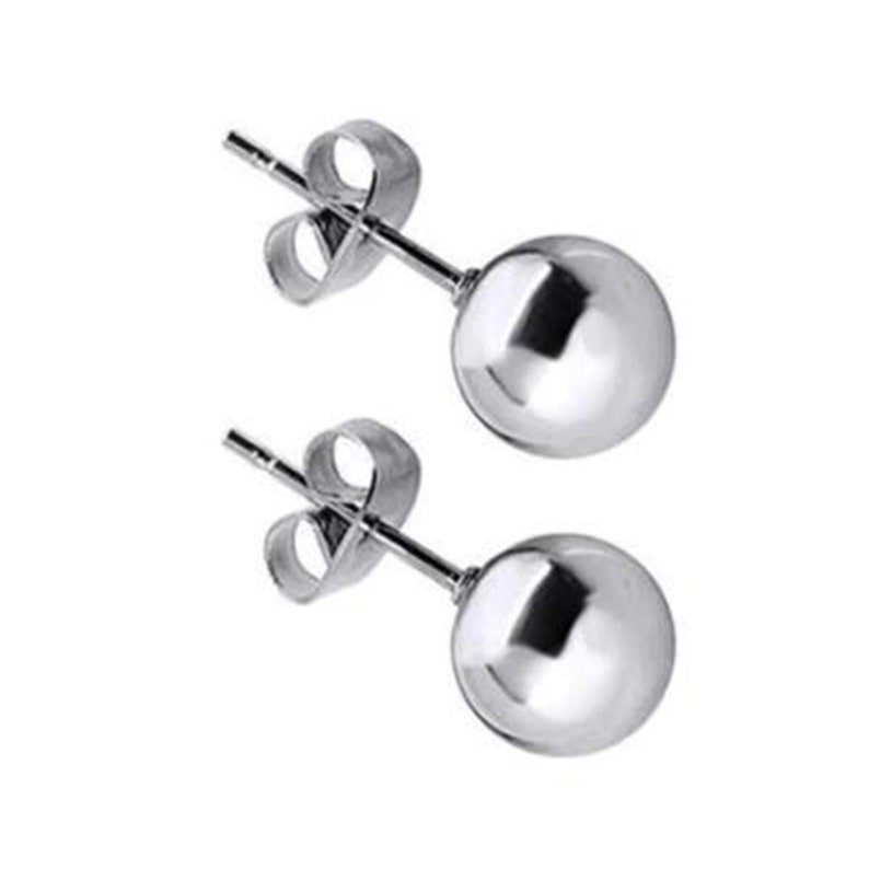 Stainless Steel Ball Stud Earrings • Men's/Women's Jewelry • Stud Earrings  Jewelry w/Box Packaging