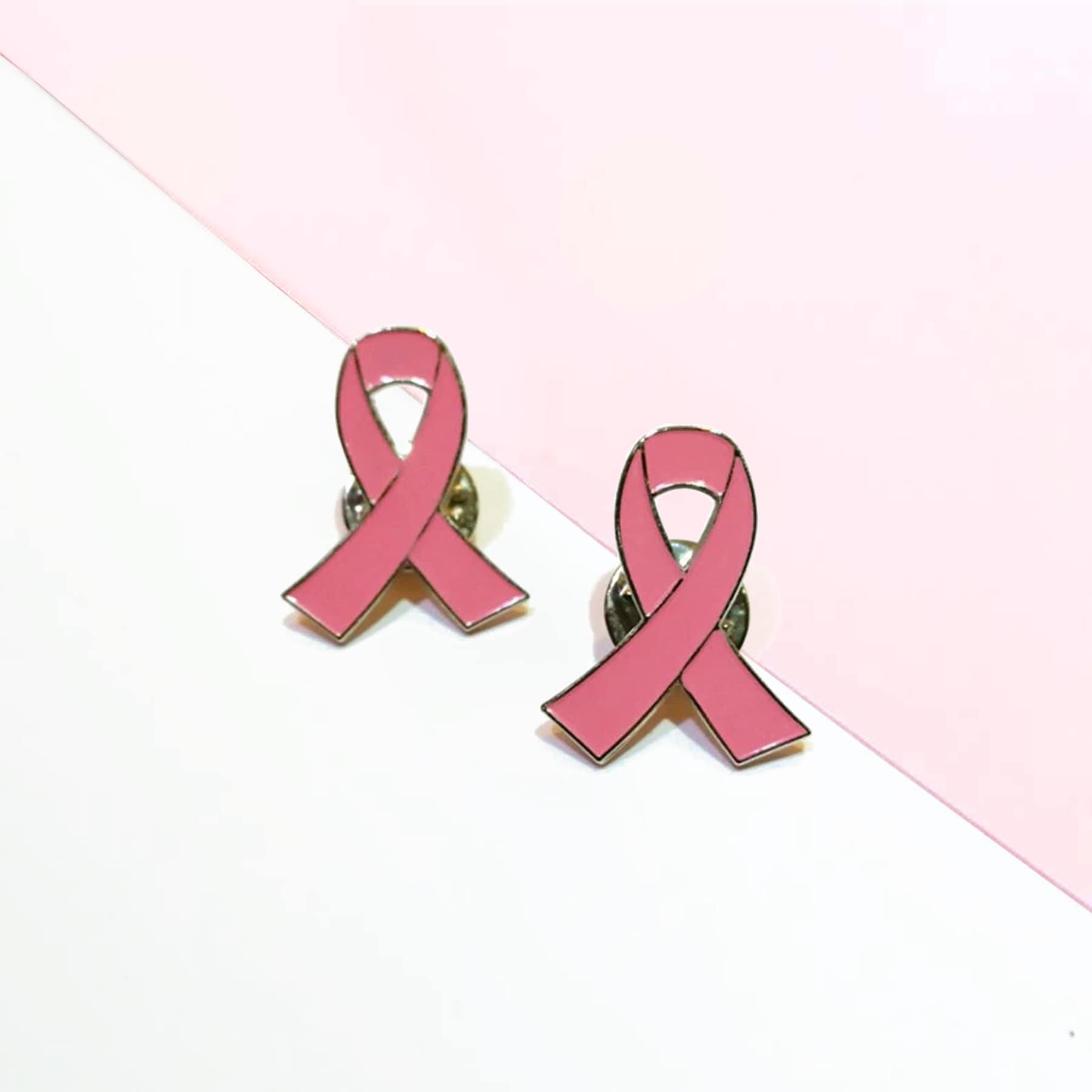 Pink Ribbon Flashing LED Lapel Pins
