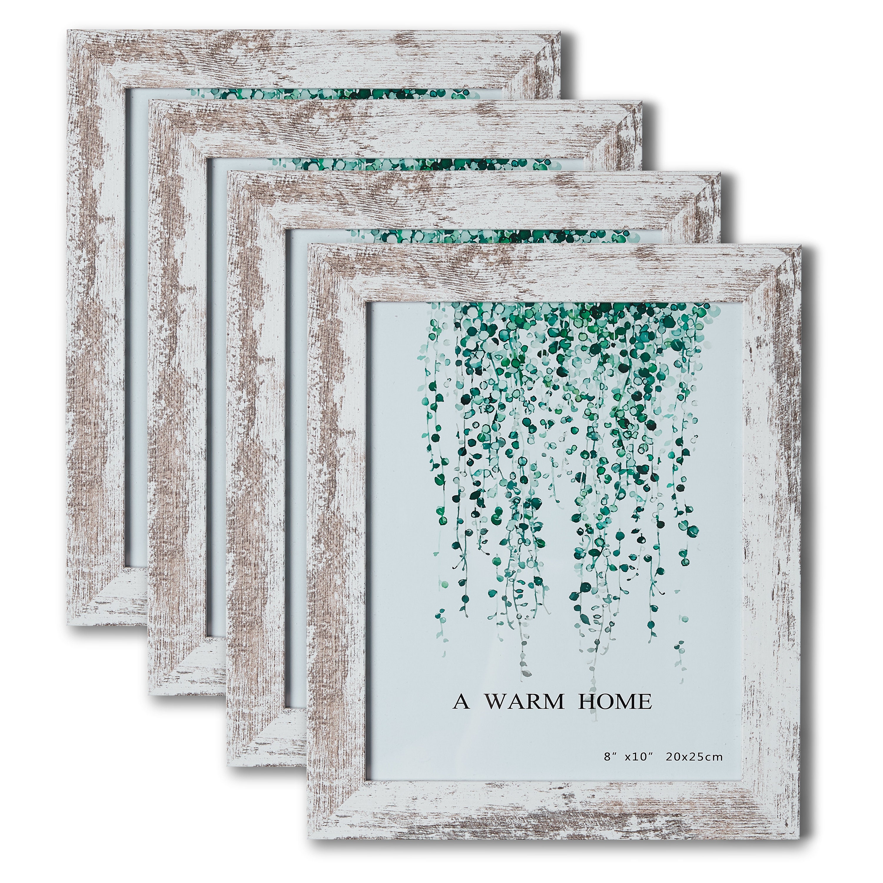 White Rustic Picture Frame Set: Barnwood Farmhouse Decor (8x10) - Etsy