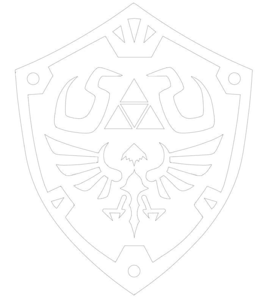 BOTW Breath of the Wild Hylian Shield SVG - Etsy