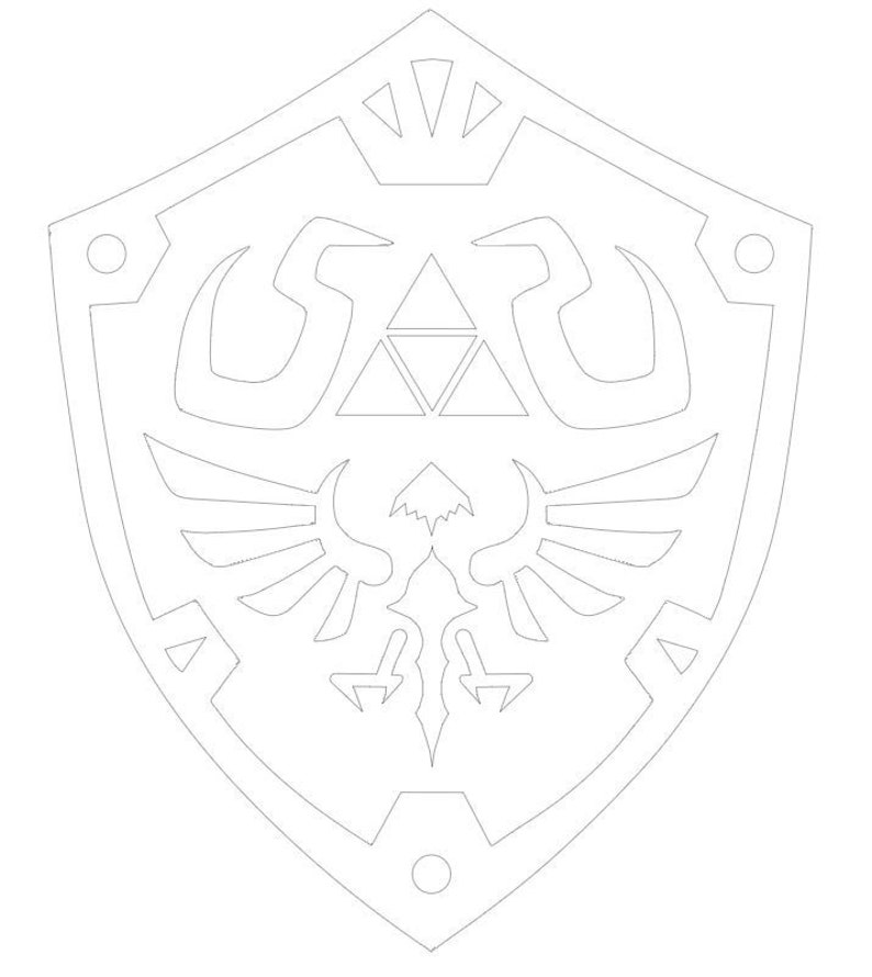 BOTW Breath of the Wild Hylian Shield SVG - Etsy