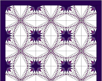 Double Ring Geesed Quilt Pattern