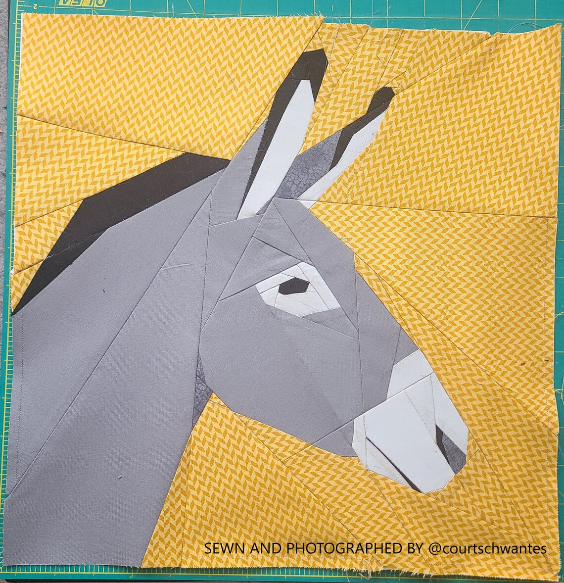 14 Donkey Foundation Paper Piecing Quilt Block Pattern Etsy