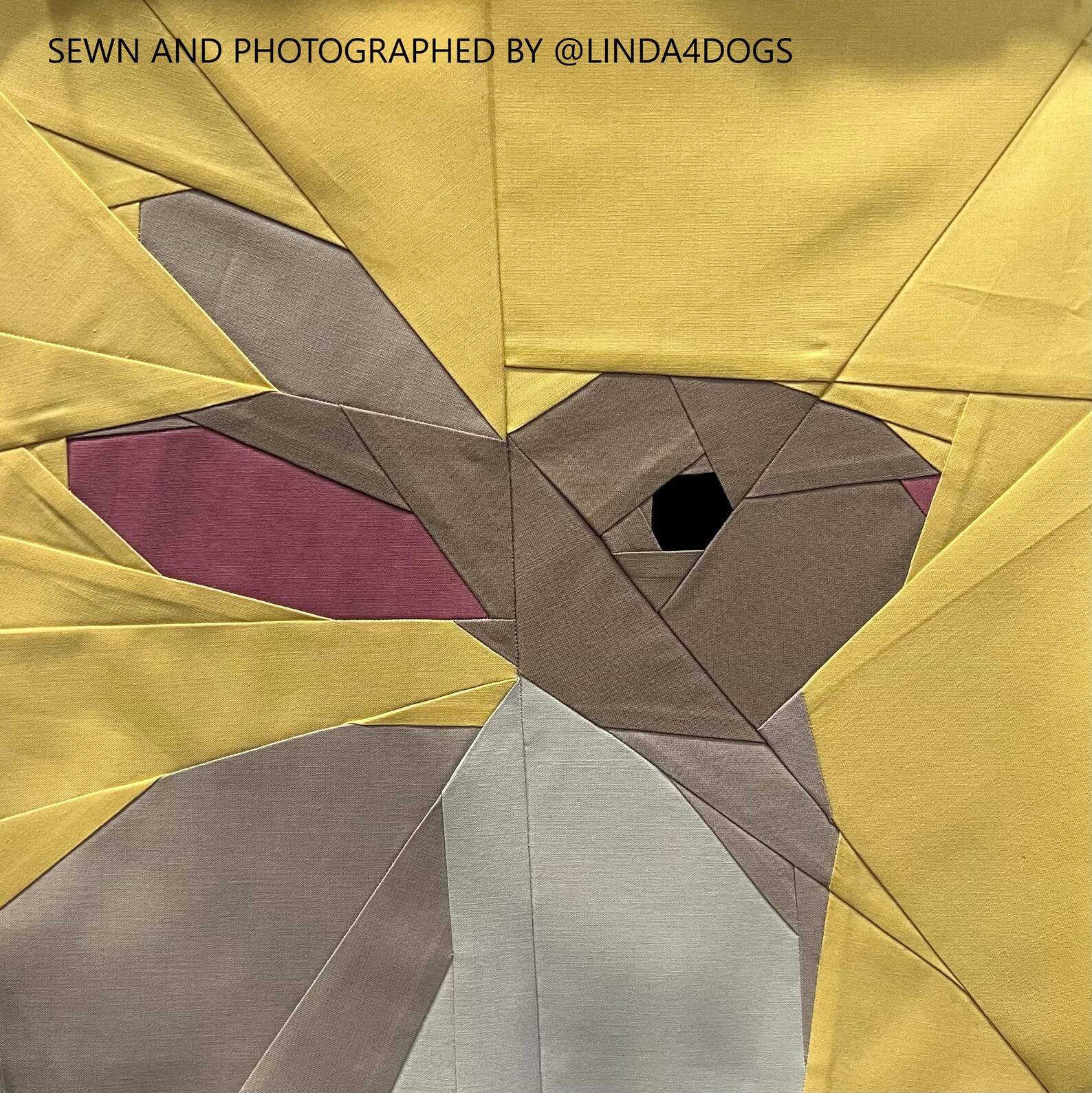 Paper Pieced Rabbit Pattern 14
