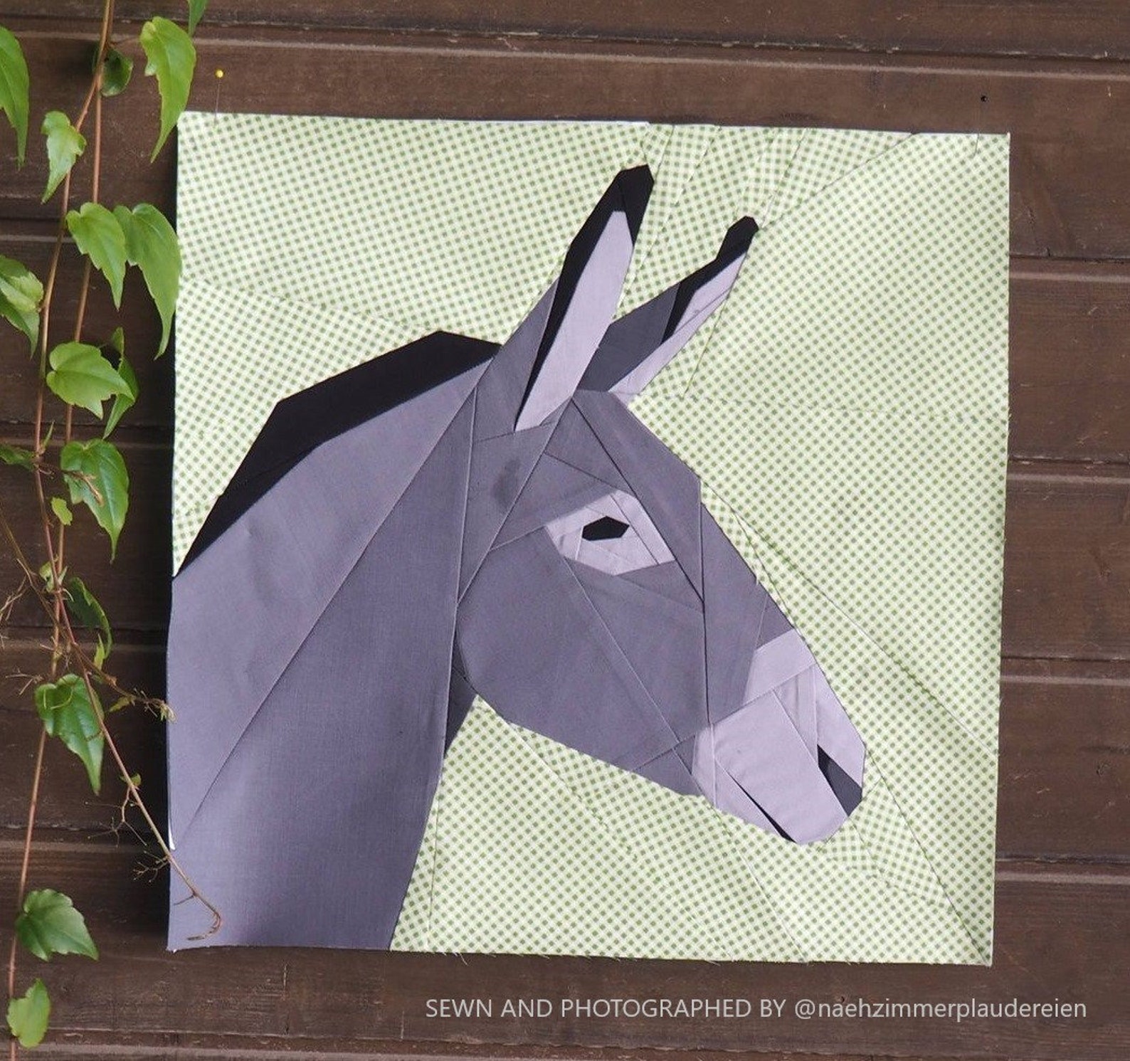 14 Donkey Foundation Paper Piecing Quilt Block Pattern Etsy