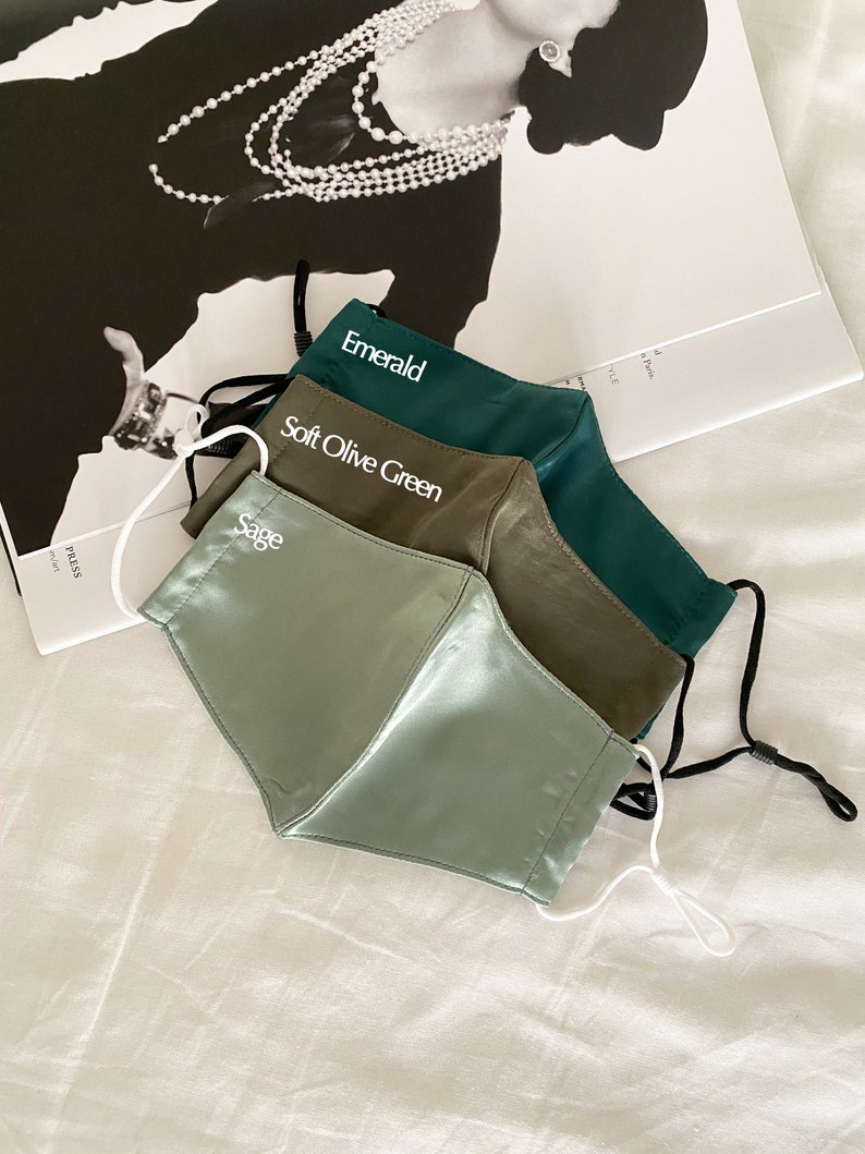 Mulberry Silk Mask 3 Layers Nose Wire 100 SILK MASKNE Luxury Etsy