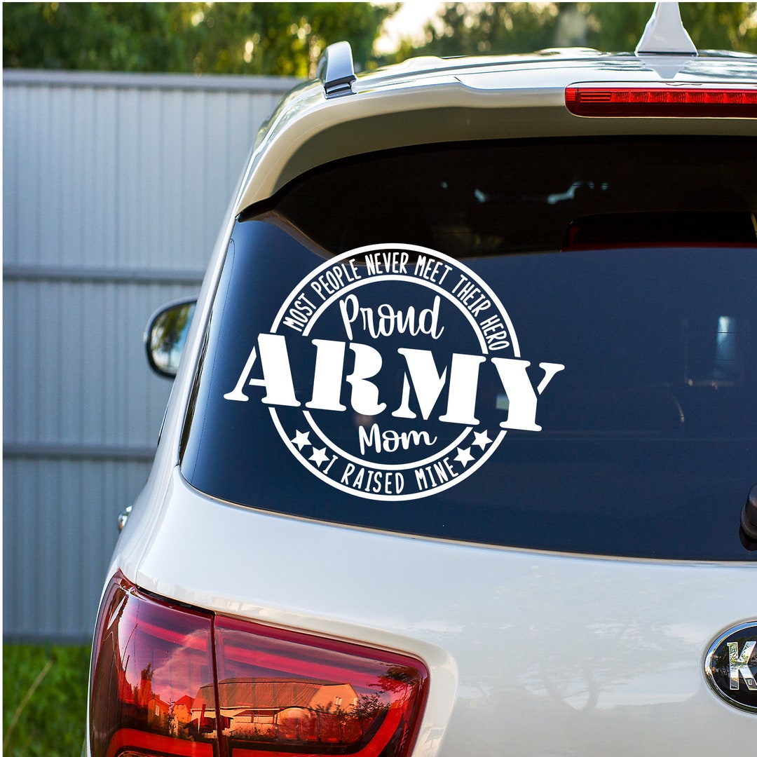 Proud Army Mom Decal - Military Car Decal - Etsy