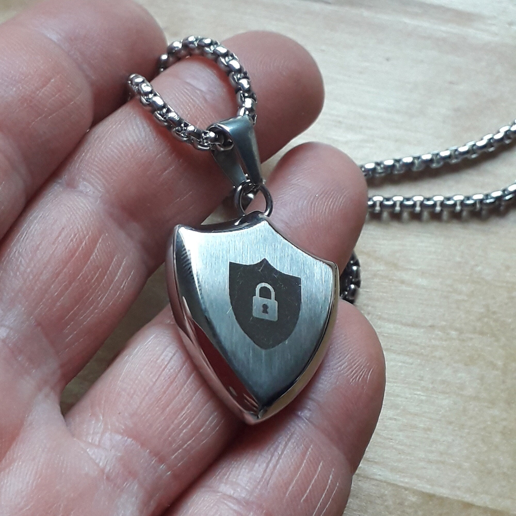Custom Symbols Dom BDSM Shield Symbols Lock Stainless Steel Collar Fetish Jewelry- Emblem ...