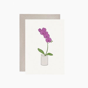 orchid greeting card