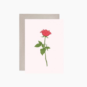 rose greeting card