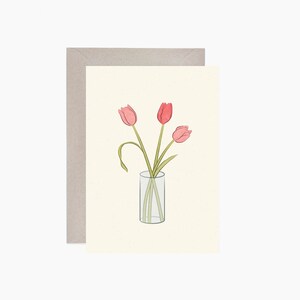 tulips greeting card