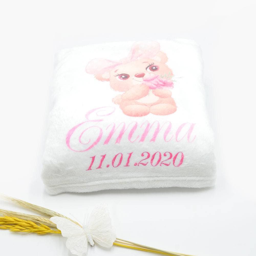 Couverture Personnalisée , Cadeau Naissance Personnalisé, Cadeau Personnalisé , Couverture Bébé Pers