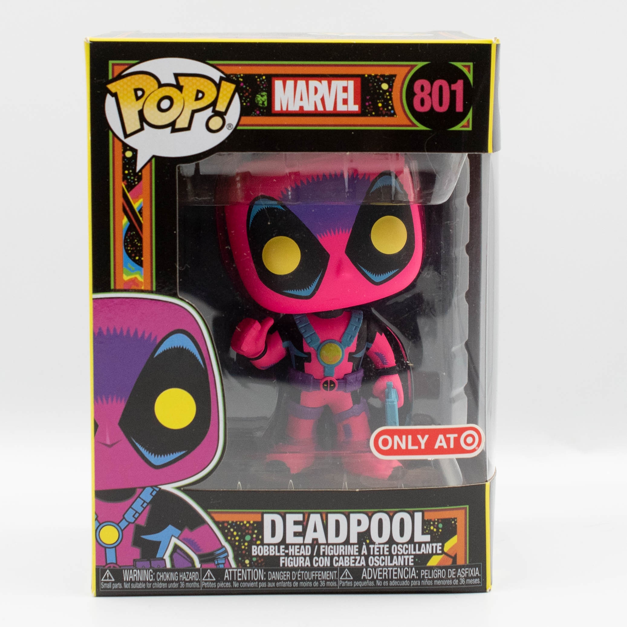 Deadpool Black Light Funko Pop 801 - Etsy