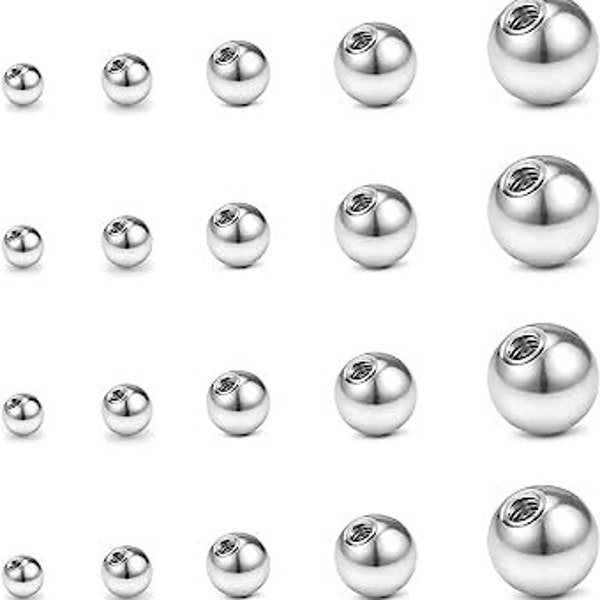 Replacement balls for body jewelry (2 replacement balls)