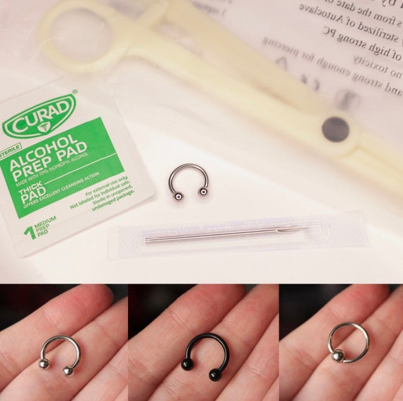 14g Septum Piercing Kit Etsy