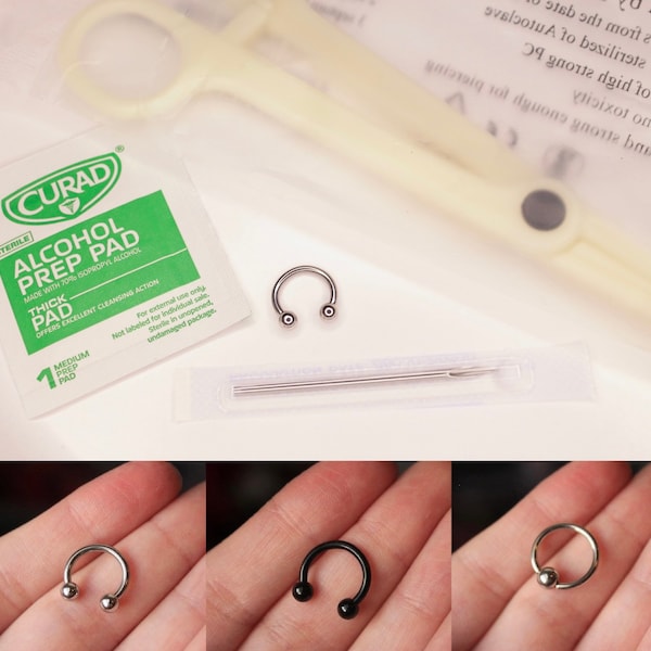 14g Septum piercing kit