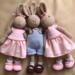 Easter bunny toy, stuffed Easter bunny, crocher easter decorations, spring bunny, bunnies toy, easter rabbit toy, realistic bunny, bunny toy