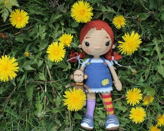 ヴィンテージ 長くつ下のピッピ ぬいぐるみ - Micki Toys アストリッド