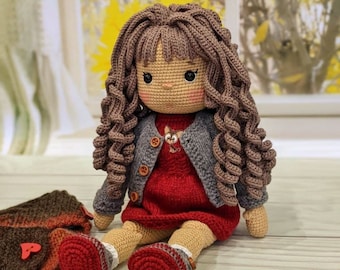 Crochet doll for sale, doll for sale, princess doll, stuffed doll, cuddle doll, little girl waldorf doll,amigurumi doll for sale,doll in hat