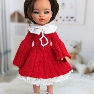 Paola Reina doll clothes, Outfit Paola Reina gothic , Paola Reina red dress, Paola Reina crochet clothes, Paola Reina vintage outfits,