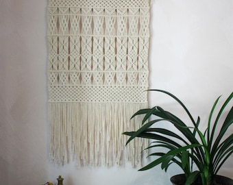 Large macrame wall hanging, over bed wall art, boho wallhanging, macrame headboad, macrame wall decor,woven wall hanging,extra large macrame