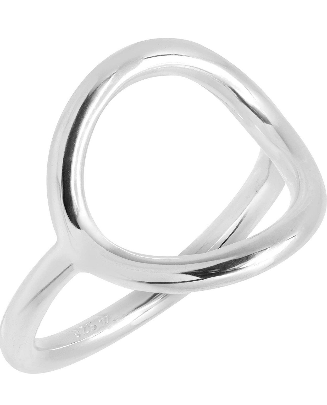 Open Circle Ring in Sterling Silver Etsy