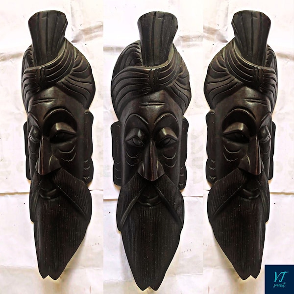 Wood Carving Handmade Natural Mask
