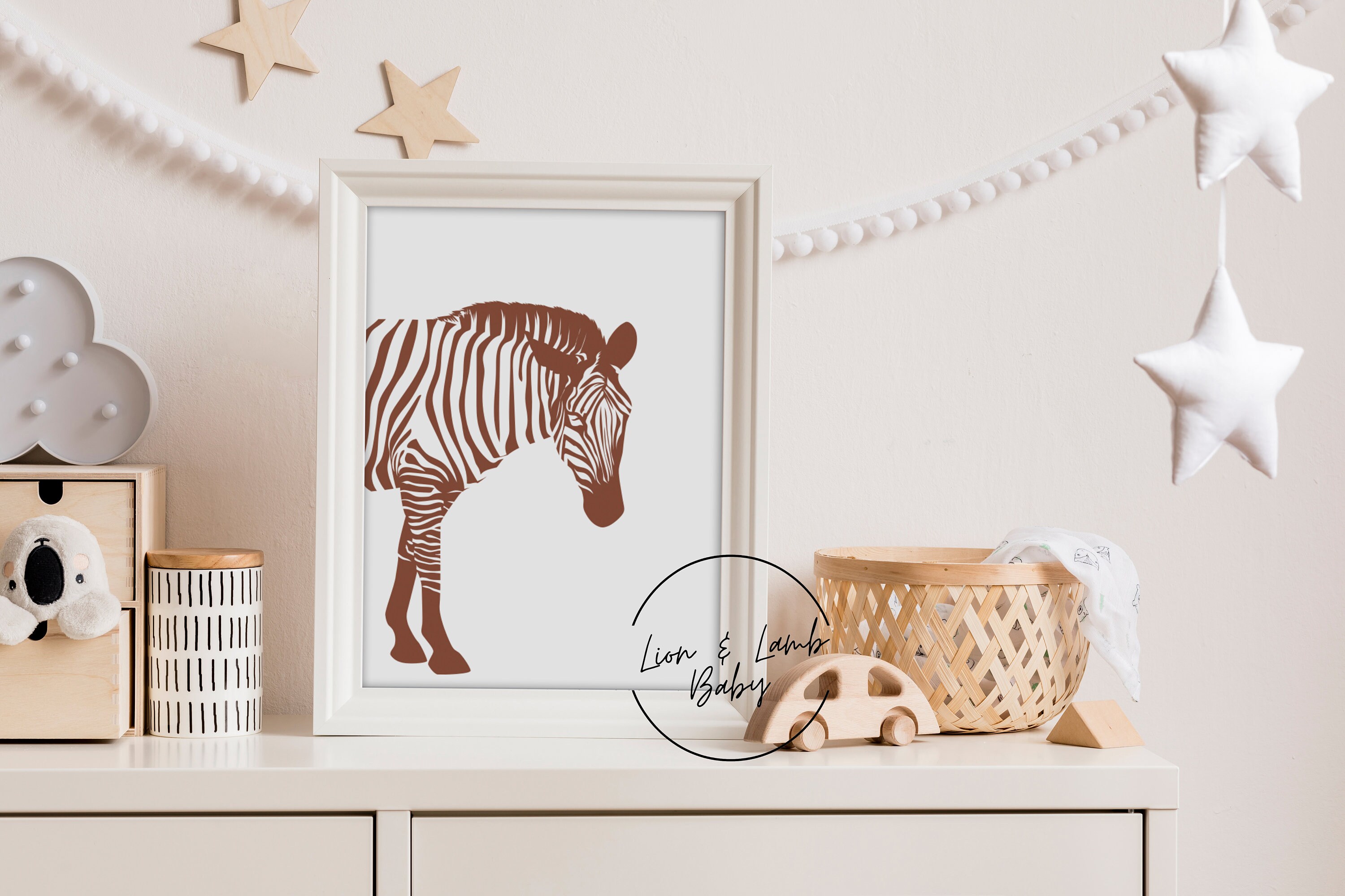 Zebra Print Nursery Decor PRINTABLE Kids Room Decor Wall Etsy
