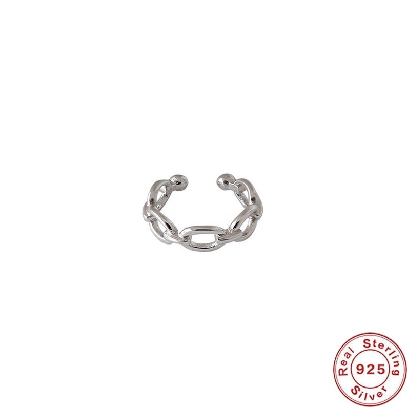 Women/'s Chain ear cuff Cz Chains earcuff No piercing unique 925 Sterling silver earring,14k gold fake earrings allergy free Ear wrap