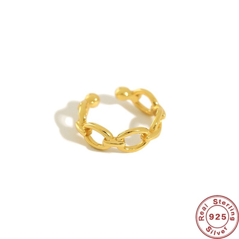 Women/'s Chain ear cuff Cz Chains earcuff No piercing unique 925 Sterling silver earring,14k gold fake earrings allergy free Ear wrap