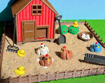 Chicken Coop Zen Garden Kit | Stardew Valley Inspired |  Farm Desk Toy Gamer Gift