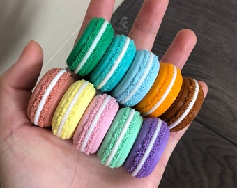 Colorful Macaron Fridge Magnets | Sweet Kitchen Decor