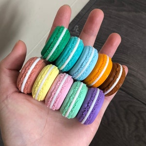 Juego de imanes de nevera Macaron / Imán de nevera lindo / Imán dulce y lindo