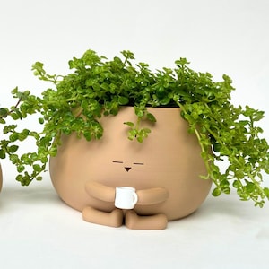 Cozy Pot Holding Drink Planter | Wine Coffee Bubble Tea for Plant Lover