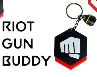 Valorant Riot GunBuddy Keychain | Fist Bump Gun Buddy | Custom Colors | Riot Gun Buddy