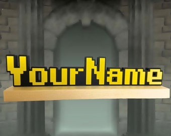 Personalized Runescape OSRS Nameplate | Gaming Room | Streamer Gift | Gamer Gift | Customized Gift