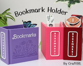 Bookmark Holder in 100+ colors | Bookshelf Decoration | Bookworm gift | Book Organization