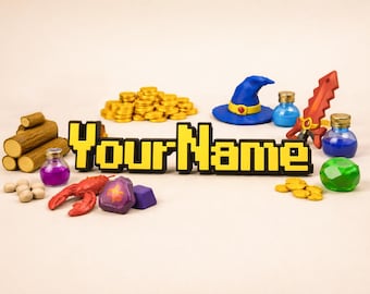 Personalized Runescape OSRS Nameplate | Gaming Room | Streamer Gift | Gamer Gift | Customized Gift