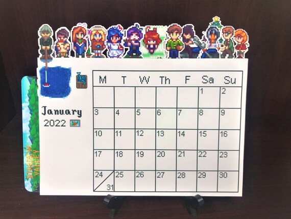 Calendrier Jeux 2023 Calendrier 2022-2023 De Stardew Valley Planificateur | Etsy Canada