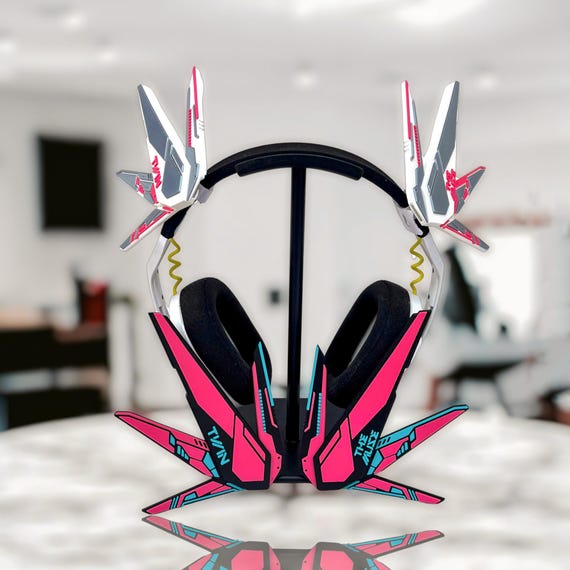Cyberpunk Headphone Accessories | Futuristic Mecha Headset Attachment | Gaming Headset Decor | Streamer & Cosplay Accessory | Gamer Gift