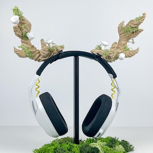 Twisted Tree Horn Headphone Attachment | Forest Keeper Cosplay Horns | Gaming and Streaming Accessory